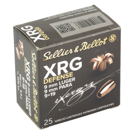 Sellier & Bellot 9mm 100-Grain XRG Defense Hollow Point Ammo * Reliable Personal Defense