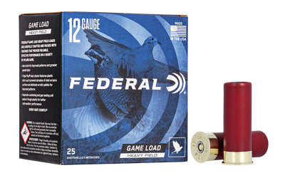 Federal Game Load 12 Gauge 2.75-Inch Shotgun Shells - 1.125 oz #7.5, Pack of 25