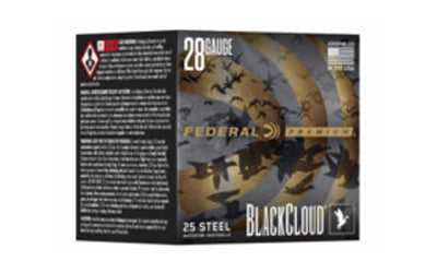Federal Premium Black Cloud FS Steel 28 Gauge Shotshells * 3/4 oz #3 Steel Shot, 25 Rounds per Box