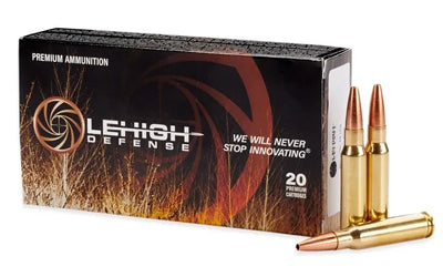 Lehigh Defense Controlled Chaos .308 Winchester 152-Grain Boat Tail Hollow Point Ammunition (20 Rounds)
