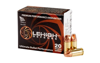 Lehigh Defense Xtreme Defense 9mm 90 Grain Monolithic Hollow Point Ammunition (20 Rounds per Box)