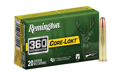 Remington Core Lokt 360 Buckhammer 200-Grain Soft Point Ammunition * Reliable Deer Hunting Cartridge