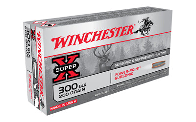 Winchester Ammunition Power-Point 300 Blackout 200 Grain Ballistic Tip Ammo (20 Rounds)