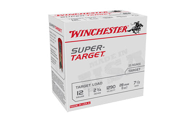 Winchester Ammunition Super Target 12 Gauge Shotshell * 1 oz #7.5, 25 Rounds per Box