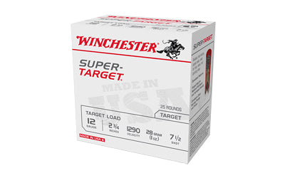 Winchester Ammunition Super Target 12 Gauge Shotshell * 1 oz #7.5, 25 Rounds per Box