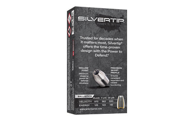 Winchester Ammunition Silvertip 32 Auto 60-Grain Hollow Point Ammo - 50 Rounds