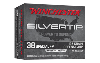 Winchester Ammunition Silvertip 38 Special +P 125-Grain Hollow Point - 20 Rounds