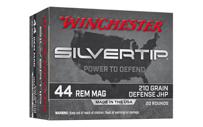Winchester Ammunition Silvertip .44 Magnum 210-Grain Hollow Point Ammunition - Trusted Defensive Load