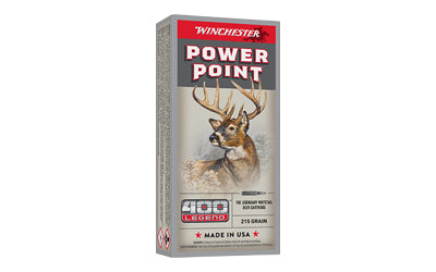 Winchester Ammunition Power-Point 400 Legend 215-Grain Hunting Ammunition (20 Rounds per Box)