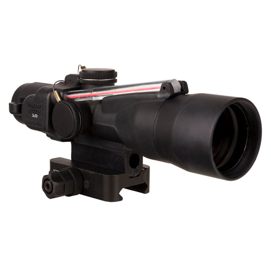 Trijicon ACOG 3X30 Red Chevron .223 Rifle Scope with 30mm Objective - Black