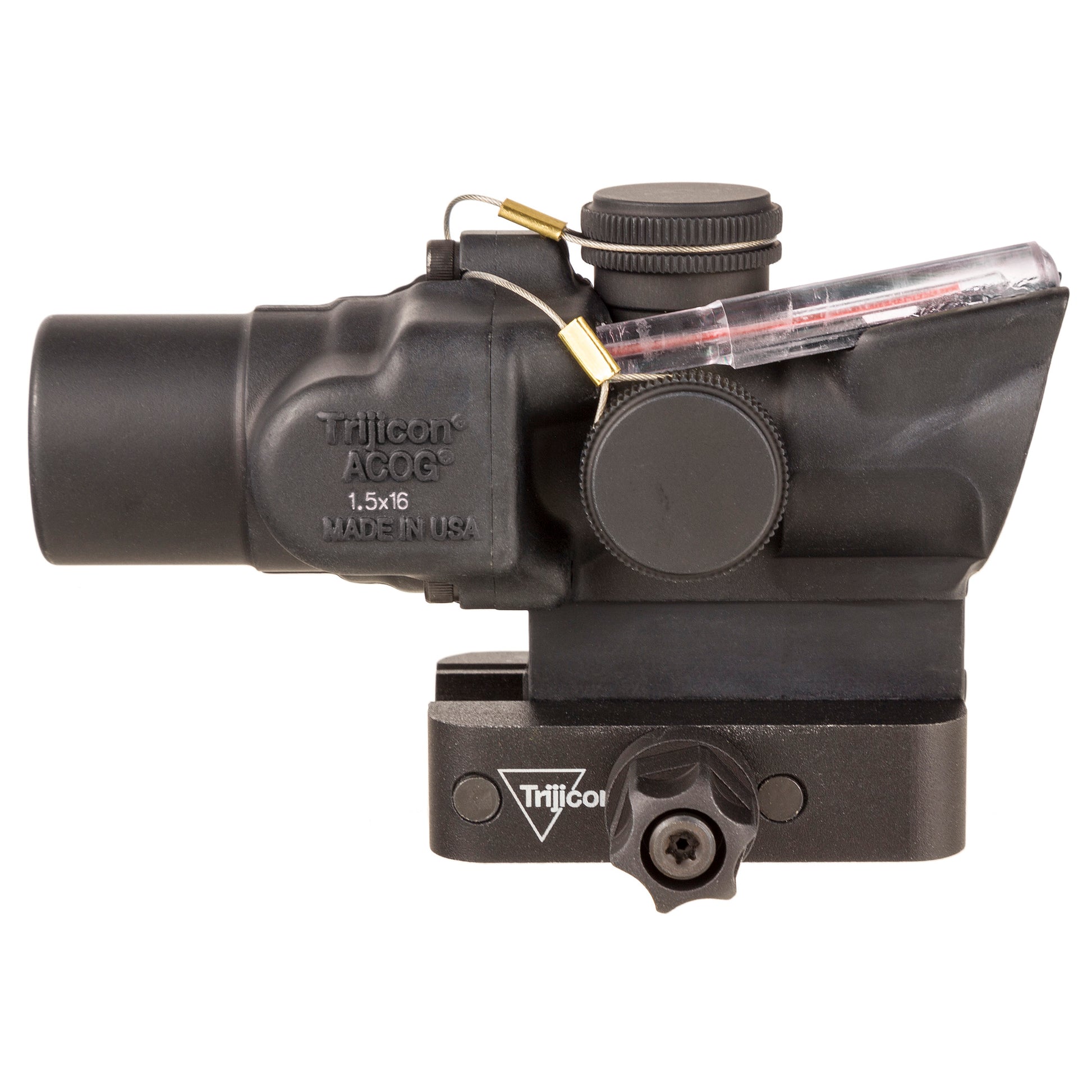 Trijicon ACOG 1.5X16S Red Ring & 2 MOA Dot Rifle Scope - Durable Medium-Range Optic