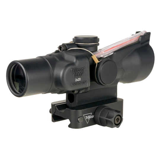 Trijicon ACOG 2X20 Red Crosshair Rifle Scope - Durable Medium-Distance Optic for Tactical and Hunting Use