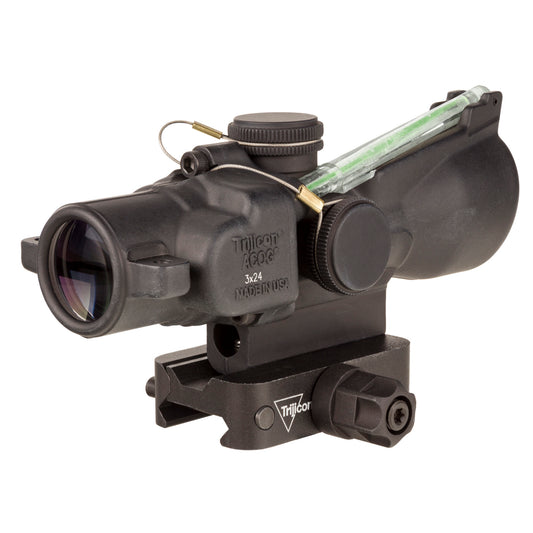 Trijicon ACOG 3X24 Green Horseshoe/Dot Rifle Scope * Black (Part Number: TA50-C-400350)