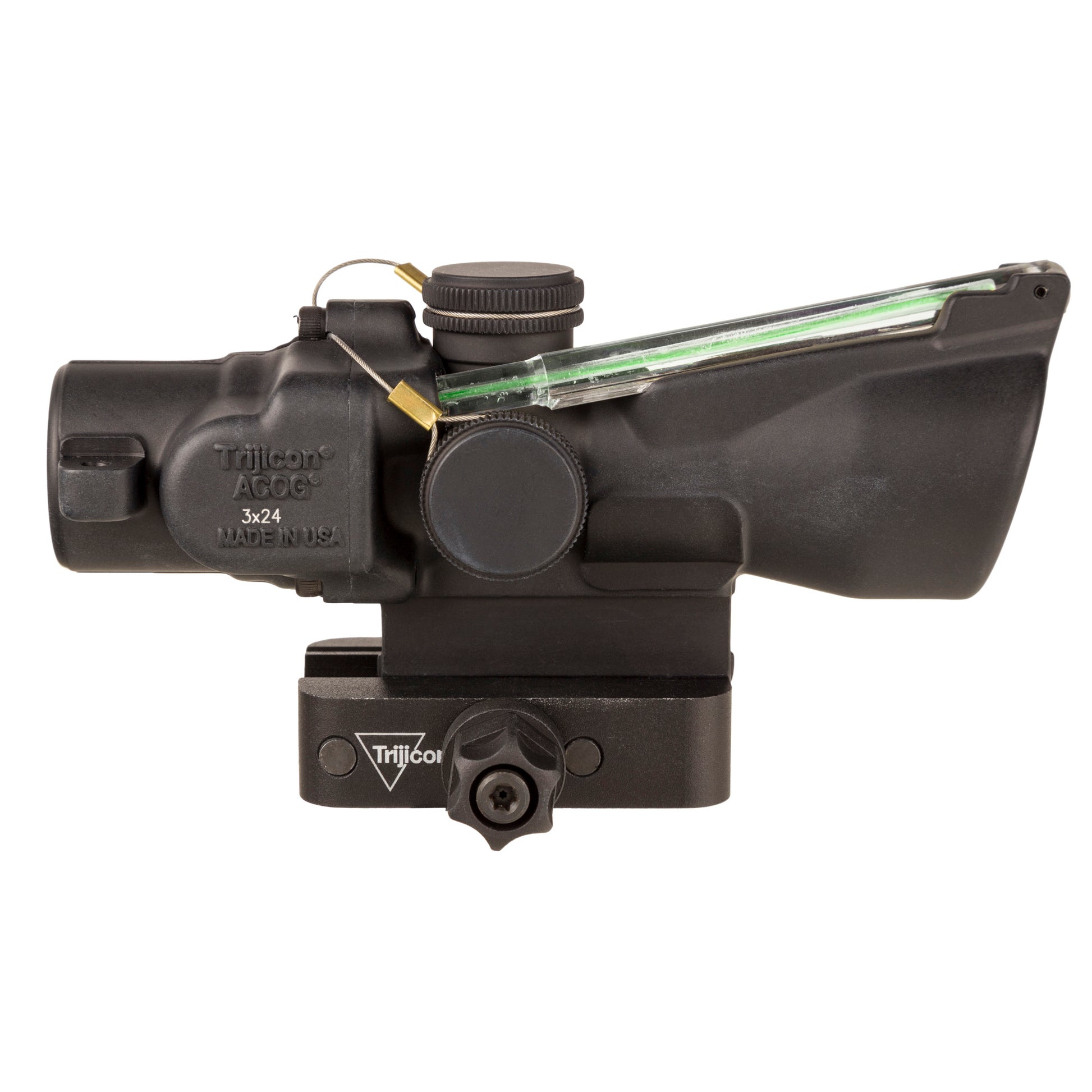 Trijicon ACOG 3X24 Green Horseshoe/Dot Rifle Scope * Black (Part Number: TA50-C-400350)