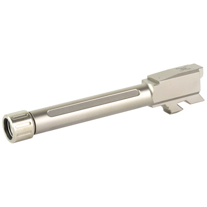 True Precision Threaded 9mm Barrel for Glock 48 - Silver, Part Number TP-G48B-XT