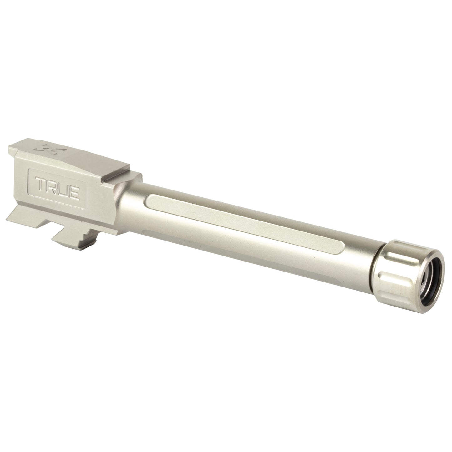 True Precision Threaded 9mm Barrel for Glock 48 - Silver, Part Number TP-G48B-XT