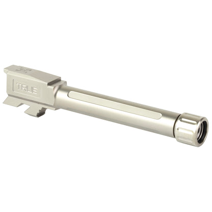 True Precision Threaded 9mm Barrel for Glock 48 - Silver, Part Number TP-G48B-XT