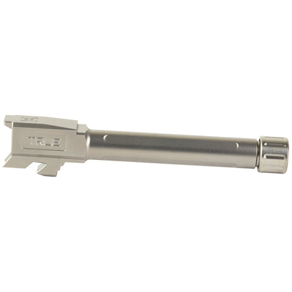 True Precision Threaded 9mm Barrel for Glock 48 - Silver, Part Number TP-G48B-XT