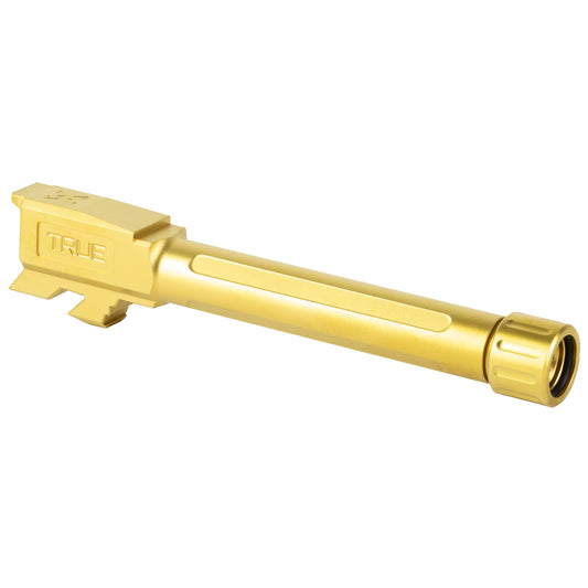 True Precision 9mm Threaded Gold Barrel for Glock G48 * Made in USA