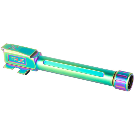 True Precision Spectrum Rainbow PVD Threaded Barrel for Glock 48 9mm * Improved Accuracy and Durability