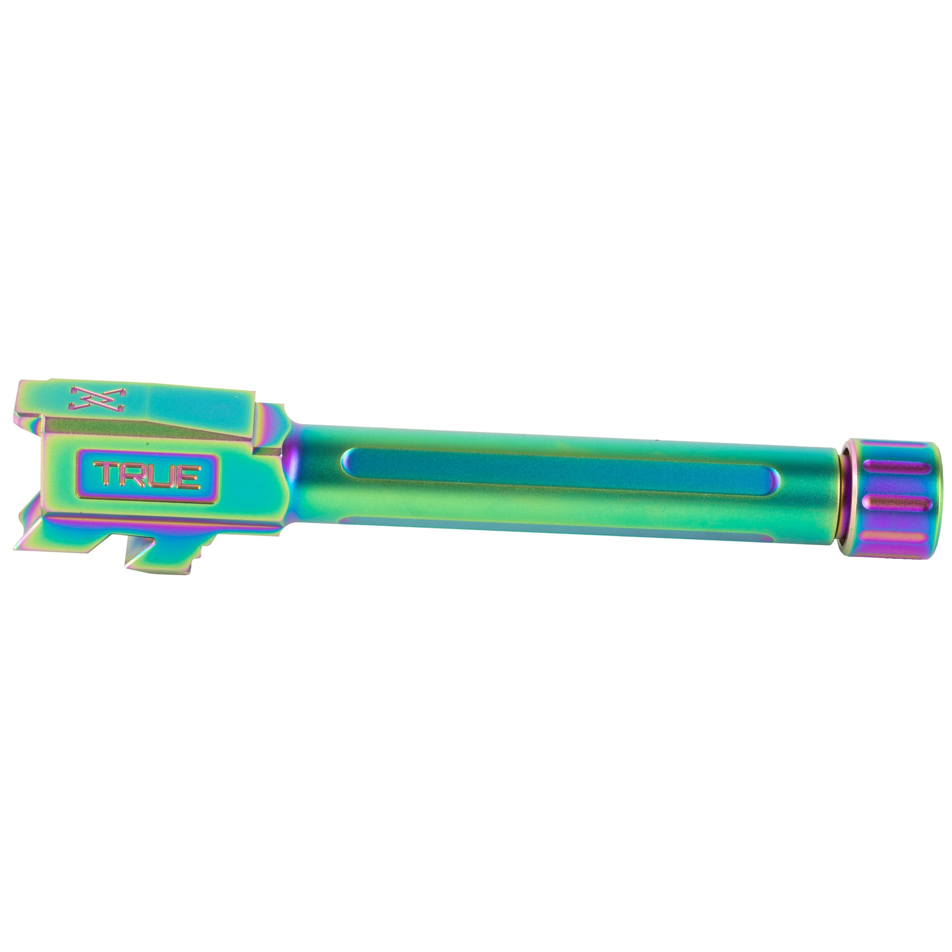 True Precision Spectrum Rainbow PVD Threaded Barrel for Glock 48 9mm * Improved Accuracy and Durability