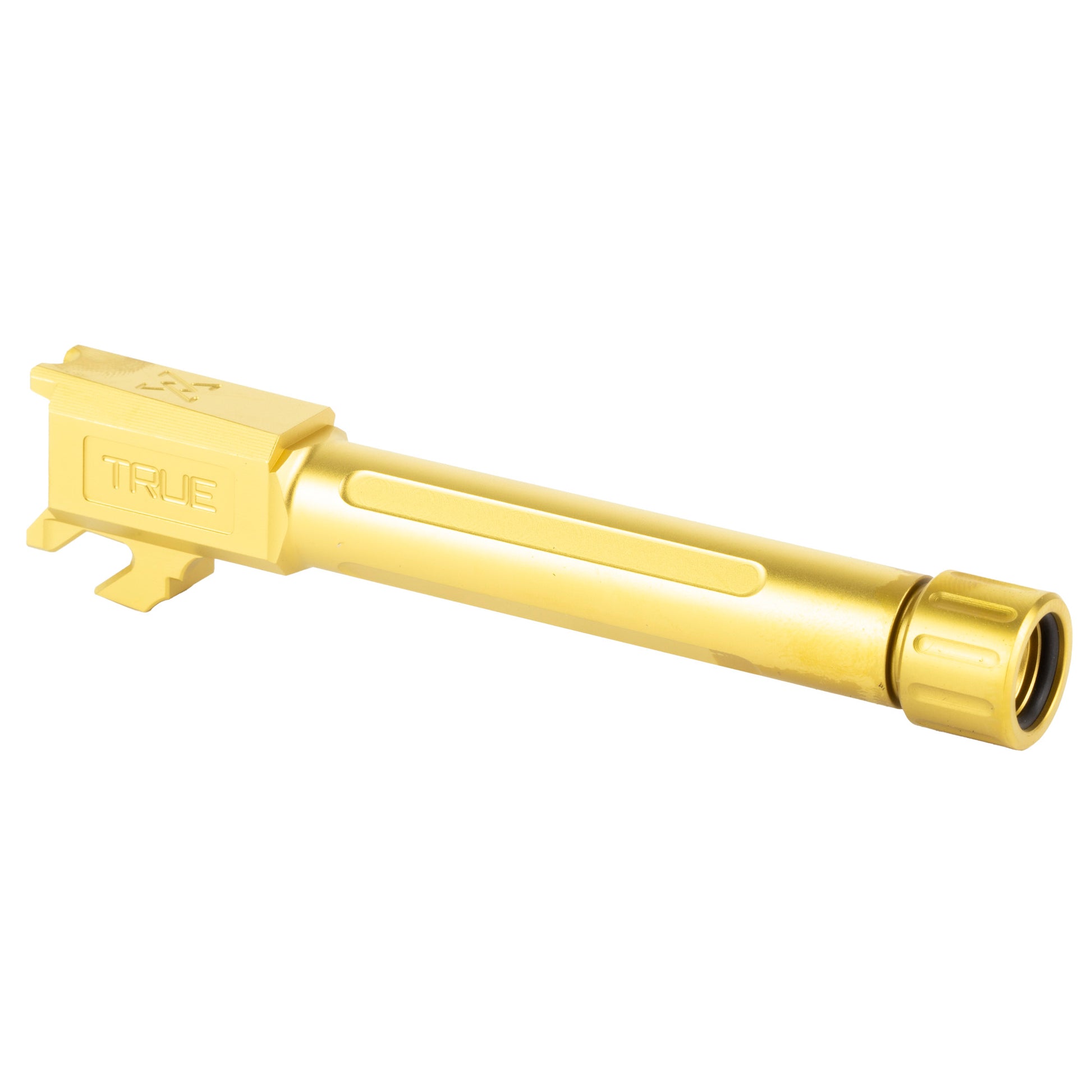 True Precision Hellcat Pro 9mm Threaded Barrel with Gold Titanium Nitride Finish for Springfield Hellcat Pro