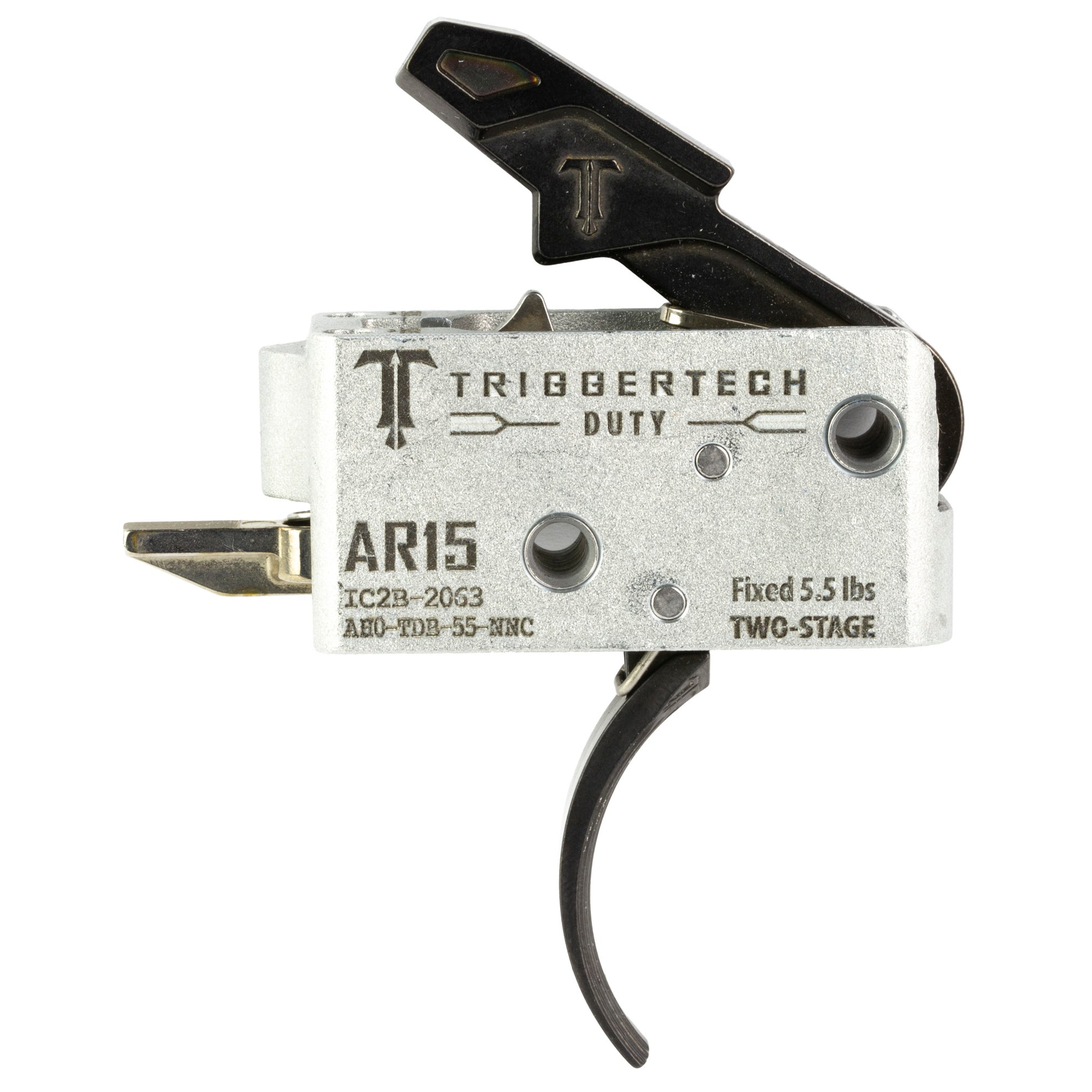 TriggerTech AR15 Mil-Spec Two-Stage Trigger with 5.5 lb Pull - Black