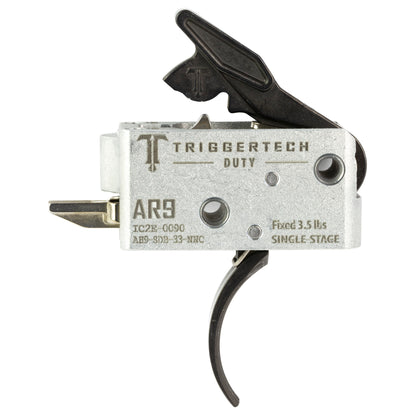TriggerTech AR Duty Trigger - 3.5 lb Curved Black Trigger for AR Platforms