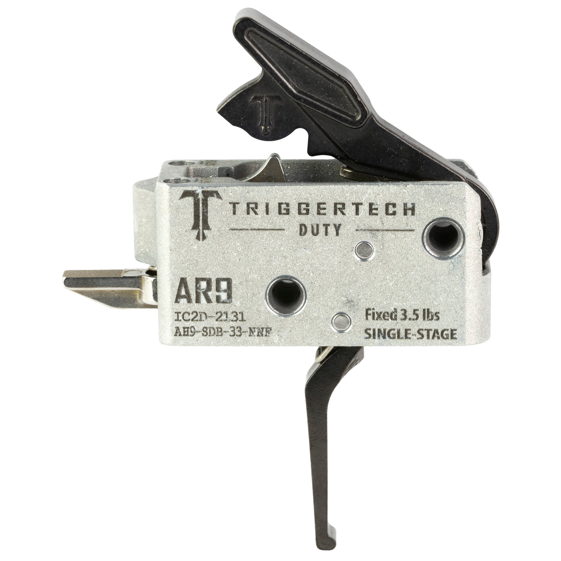 TriggerTech AR Duty Flat Trigger with 3.5 lb Pull - Model AH9-SDB-33-NNF
