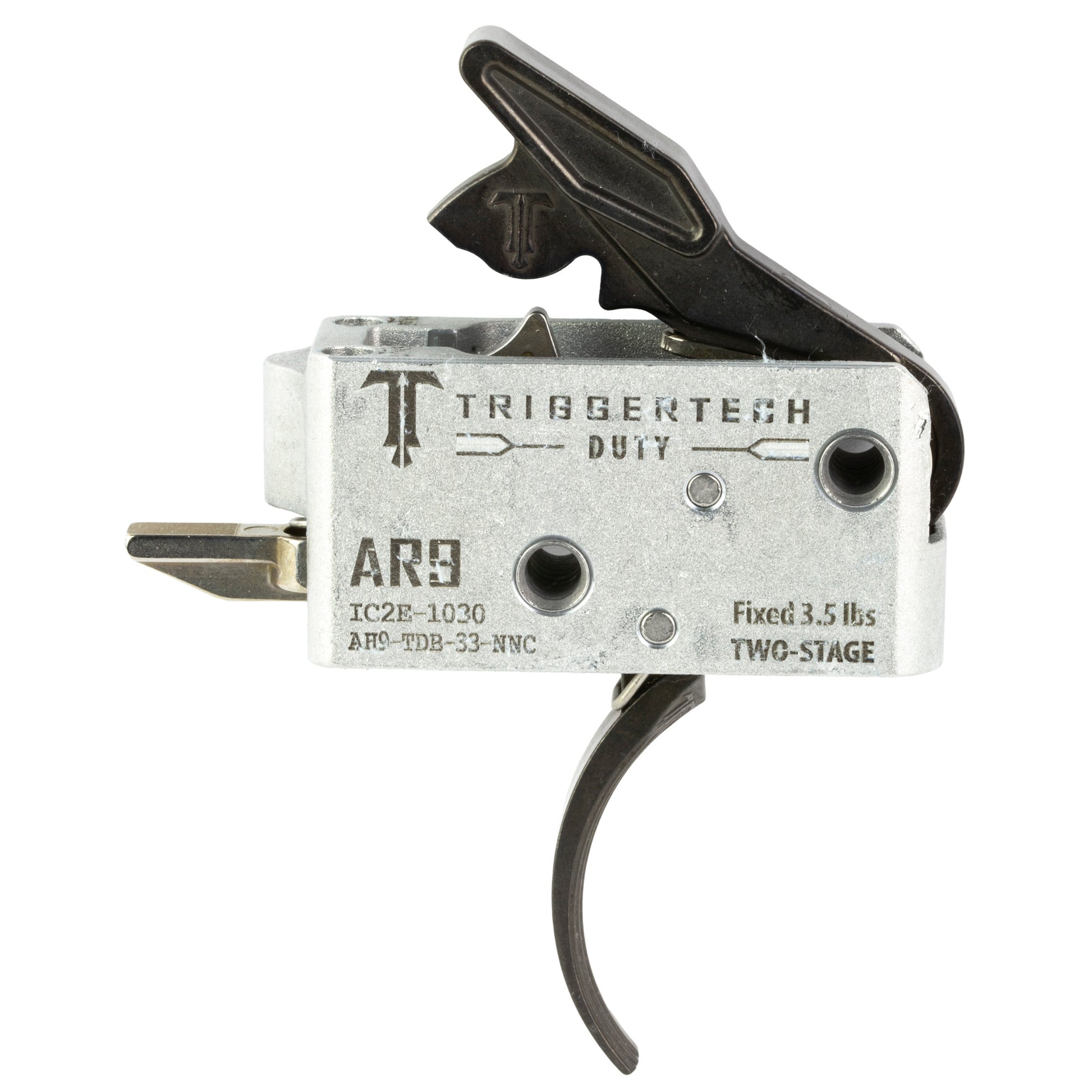 TriggerTech AR Duty Trigger - Model AH9-TDB-33-NNC - Reliable Military and Law Enforcement AR Trigger with 3.5 lb Pull and Zero Creep Technology