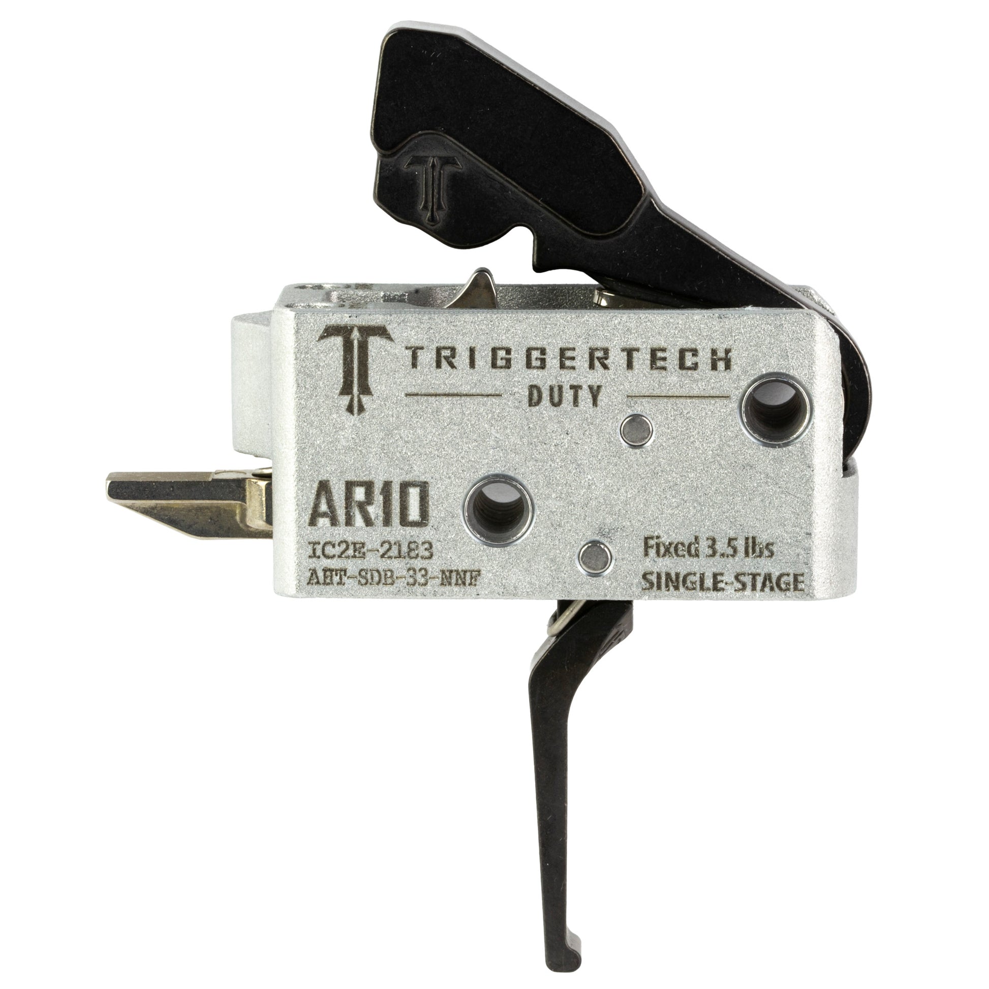TriggerTech AR10 Duty Flat Trigger * 3.5 lb Pull Weight for Reliable Performance in Harsh Environments