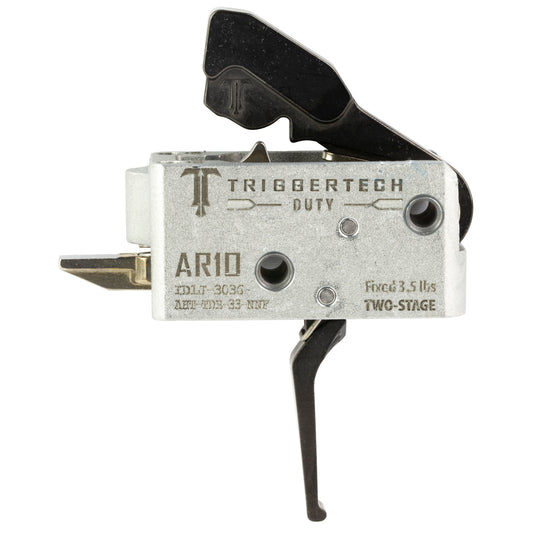 TriggerTech AR10 Duty Flat Two-Stage Trigger - 3.5 lb Pull, Black