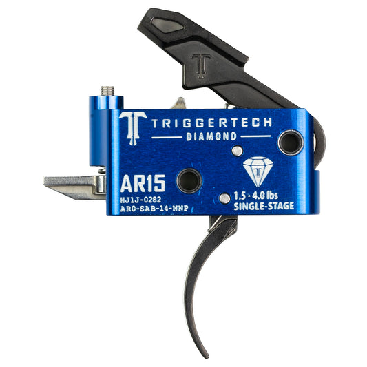 TriggerTech AR15 Diamond Adjustable Trigger with Blue Finish * Model AR0-SAB-14-NNP