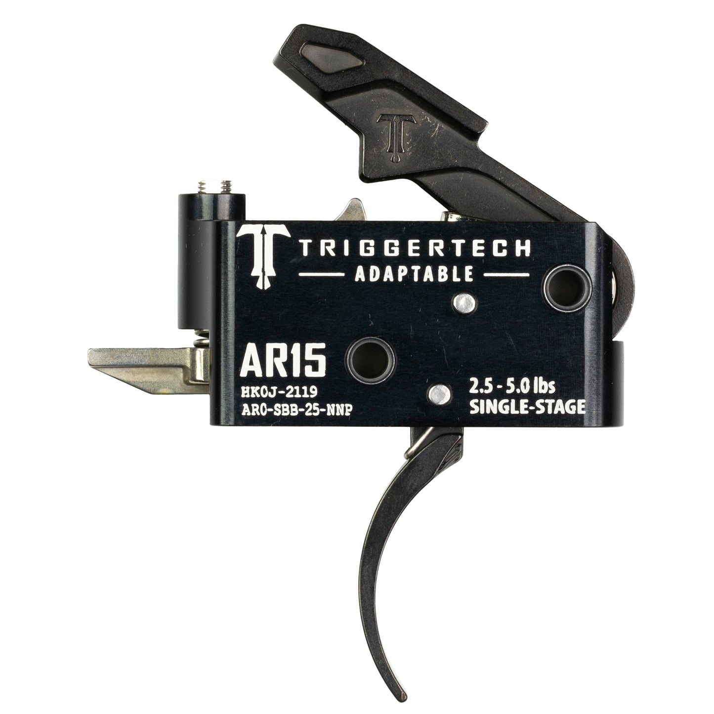 TriggerTech Adaptable AR-15 Single-Stage Trigger - Black for Enhanced Accuracy and Precision