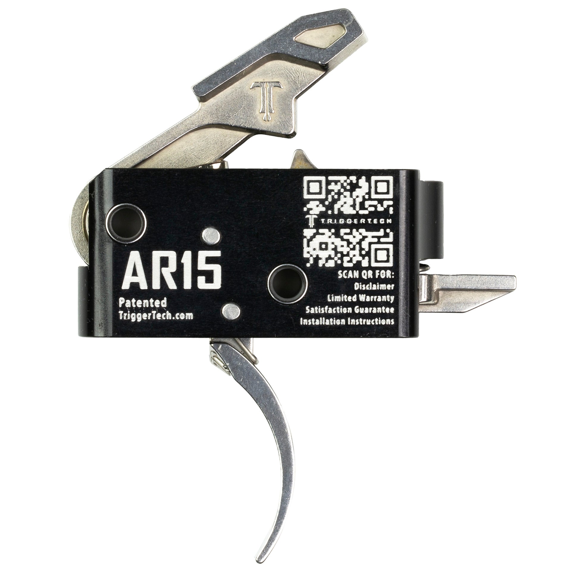 TriggerTech AR15 Single Stage Competitive Trigger - Silver, Model AR0-SBS-33-NNP