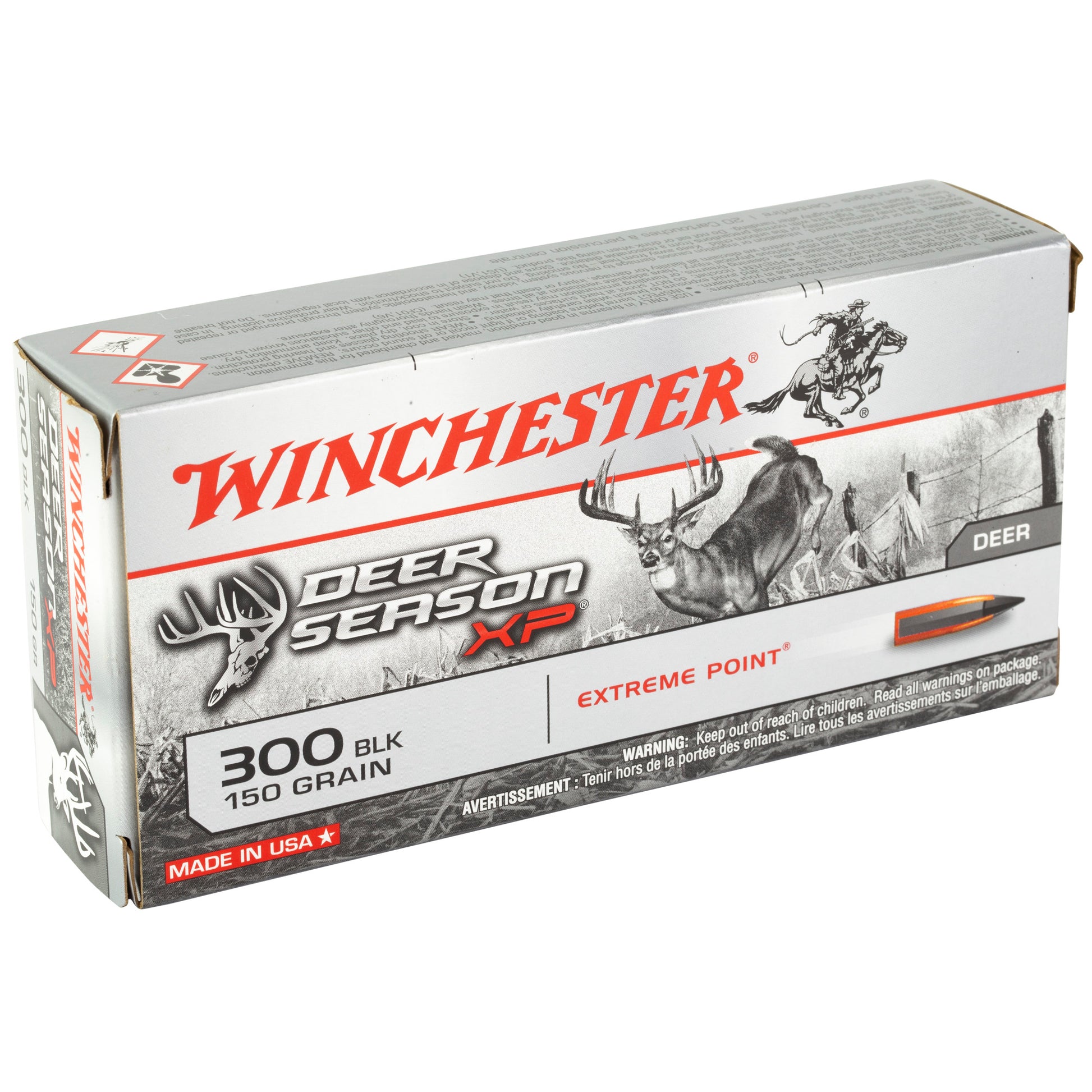 Winchester Ammunition Deer Season XP 300 Blackout 150 Grain Ballistic Tip - Box of 20 Rounds