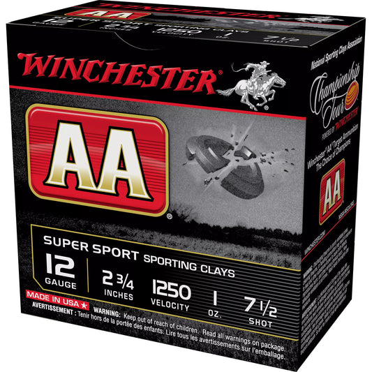 Winchester Ammunition AA Supersport Sporting Clay 12 Gauge Shotshells * 1 oz #7.5, 25 Rounds Box