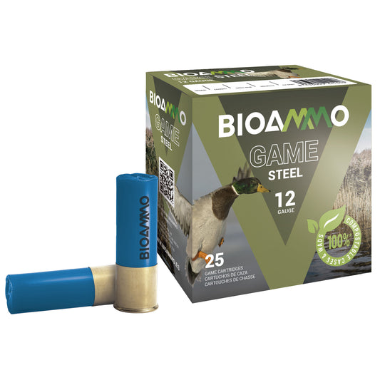 Winchester Ammunition BioAmmo 12 Gauge Shotshells * Eco-Friendly, 1 1/6 oz #4 Shot, Pack of 25