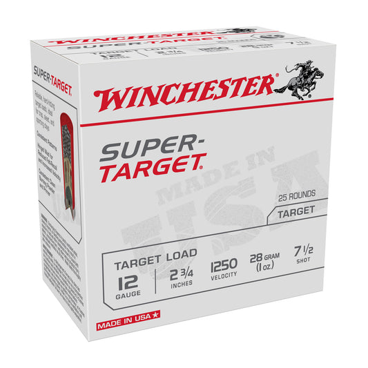 Winchester Ammunition Super Target 12 Gauge Shotshell * 1 oz #7.5, 25 Rounds per Box
