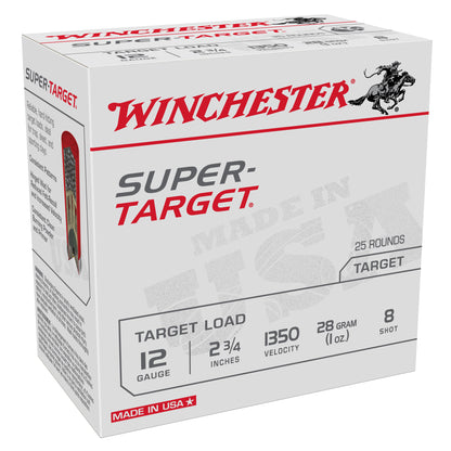 Winchester Ammunition Super Target 12 Gauge Shotshell * 1 oz #8, 25 Rounds