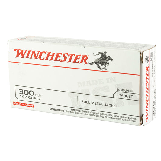 Winchester Ammunition USA 300 Blackout 147 Grain FMJ * 20 Rounds Per Box