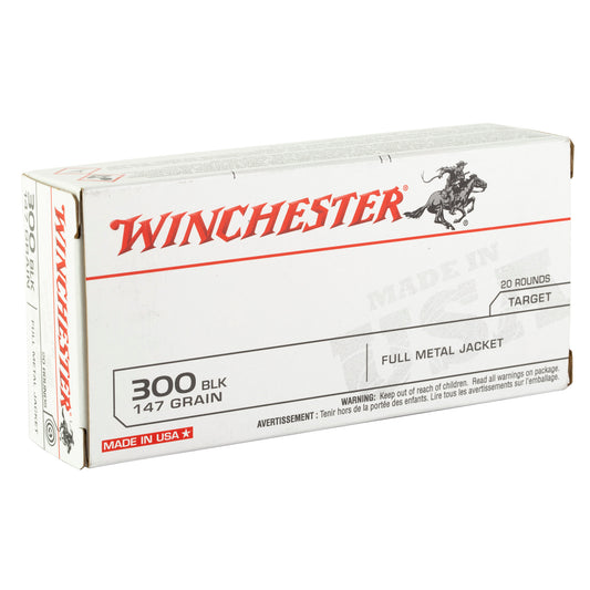Winchester Ammunition USA 300 Blackout 147 Grain FMJ * 20 Rounds Per Box