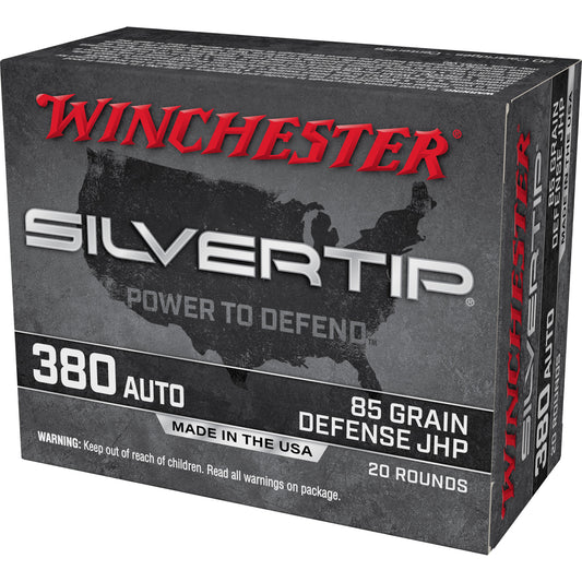 Winchester Ammunition SilverTip Hollow Point 380 Auto 85 Grain * Trusted Defensive Ammo