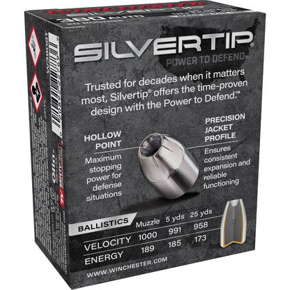 Winchester Ammunition SilverTip Hollow Point 380 Auto 85 Grain * Trusted Defensive Ammo