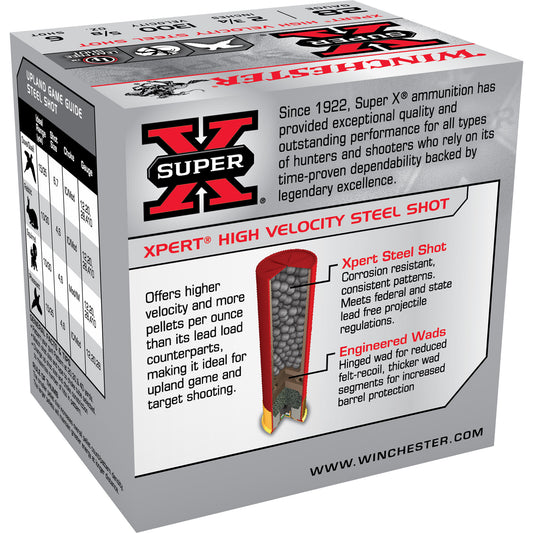 Winchester Ammunition XPERT STEEL 28 Gauge 2.75-Inch #6 Steel Shot - 5/8 oz, Box of 25