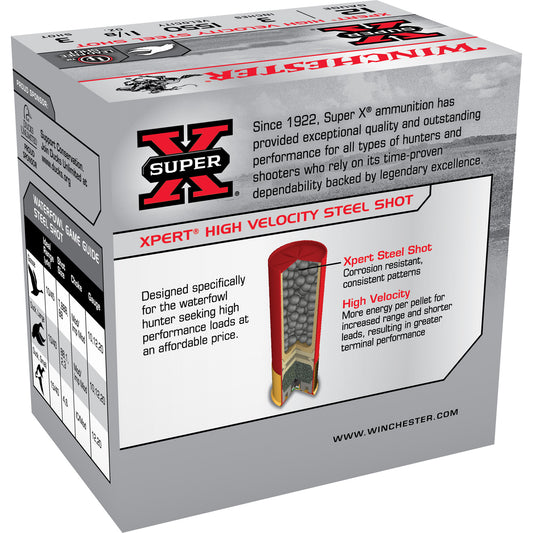 Winchester Ammunition XPERT STEEL 12 Gauge 3-Inch #3 Steel Shot * 1 1/8 Ounce, Box of 25 Rounds