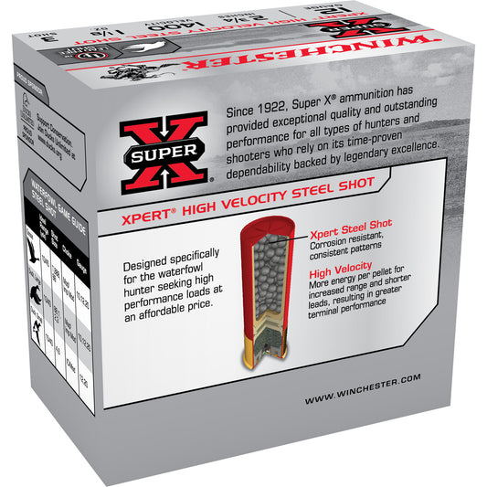 Winchester Ammunition Xpert Steel 12 Gauge 2.75-Inch #3 Steel Shot * 1 1/8 Ounce, Pack of 25