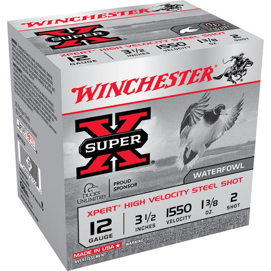 Winchester Ammunition Xpert Steel 12 Gauge 3.5-Inch #2 Steel Shot, 1 3/8 oz - 25 Rounds