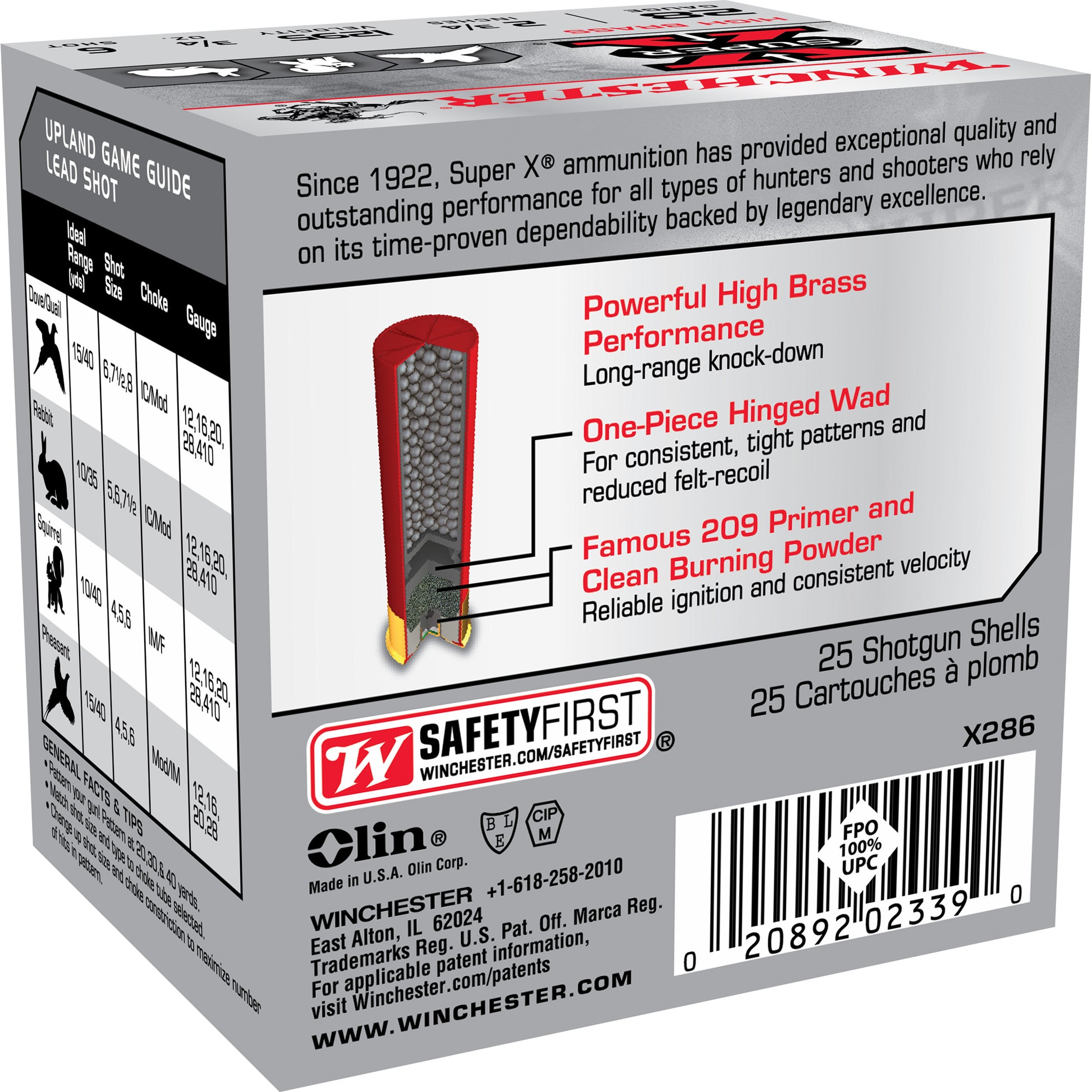 Winchester Ammunition Super-X 28 Gauge 2.75-Inch #6 Lead Shotshells * 3/4 oz, 25 Rounds per Box