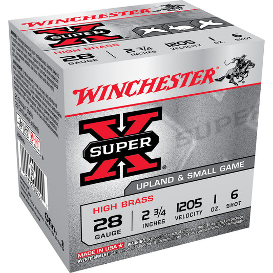 Winchester Ammunition Super-X 28 Gauge 2.75-inch #6 Shot - 1 oz - 25 Rounds